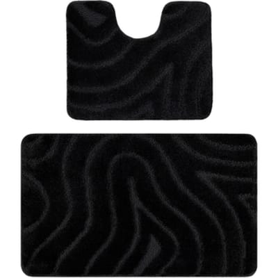 Kleden Rugsx Tweedelige badkamerset tapijt SUPREME WAVES, Golve 60x100 cm