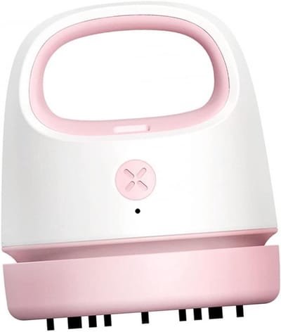 Draadloze Tafelstofzuiger - Mini Stofzuiger - Bureau Schoonmaken - USB Oplaadbaar - 3.9 x 3.4 Inch - Roze