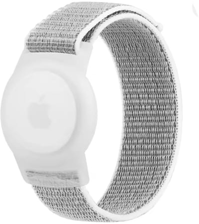 Actie4you® - AirTag Polsband voor Kinderen - AirTag Kind - AirTag Bandje Kind - Geschikt voor Apple AirTag – Tot 17CM Polsomtrek - Grijs