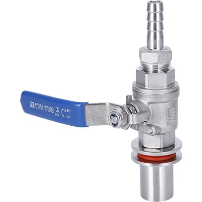 Acier Inoxydable 304 Filetage Femelle 1/2in Vanne à Boisseau pour Bouilloire à Bière Accessoire pour Brassage Maison