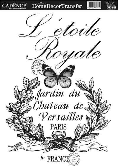 Cadence Home Deco Transfer HDT-041 25x35 cm L'etoile Royale