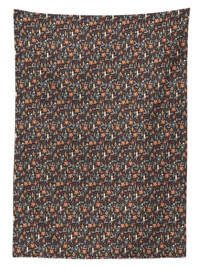 ABAKUHAUS tafelkleed – rechthoekig 140x200 cm, polyester-satijn, mauve