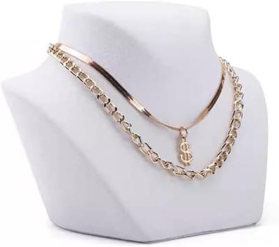 Sieraden Display - Hanger Buste - Sieraden Tonen - 3D Vrijstaand - 1 Stuk - Wit