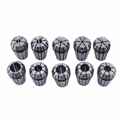 Spring Collet Set 1-10mm voor CNC Freesmachine en Gravure - 10 Stuks, Precisie en Elasticiteit