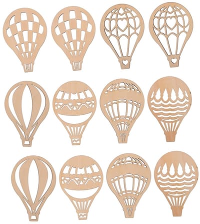 Allecto - Houten Ballon Hangers - DIY Decoratie - Perfect voor Feestjes - 24 Stuks - Creatieve Versiering - Unieke Feestdecoratie - Geschikt voor B...