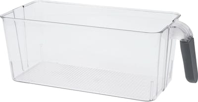 Excellent Houseware Koelkast/keuken organizer mand/bak - transparant - kunststof - L30 x B13 x H11 cm - groente/fruit lade - 4 liter