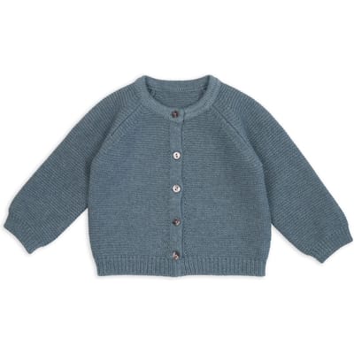 Baby vest ‚Äì Zacht merinowol & katoen ‚Äì Blauw ‚Äì Maat 56 ‚Äì Sluit goed aan bij de hals