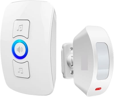 Draadloze Deurbel - Bewegingsmelder Alarm - Huis Beveiligen - 150 Meter Bereik - 60 Melodieën - Zwart