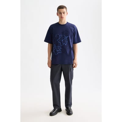 Scotch & Soda Melange Cotton-blend Relaxed Straight Fit Cargo Grey Melange Taglia: S | Pantaloni cargo Outlet | Uomo | Grigio