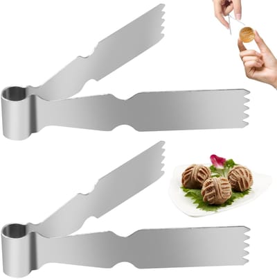 Pastry Flip Flops Cookie Maamoul 2 Stuks - RVS Bakgereedschap - Koekjesmachine - Deegschraper - Krimpwerktuigen