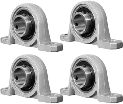 SnelShoppen - 4 Stuks Verticale Lagerblok, 20mm Diafragma Kogellagerblok, Draagbare Lagerblok, Hoogwaardige Zinklegering voor Machines