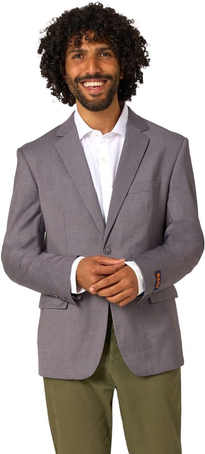 Opposuits Daily Mannen Blazer - Heren Jasje - Daily Dark Grey - Grijs - Maat EU 46