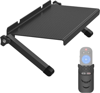 Verstelbaar TV Topplank voor Kabelbox, Streaming Apparaten en Router - 33cm Breed Platform voor Makkelijk Monteren bovenop je TV en Thuisdecoratie