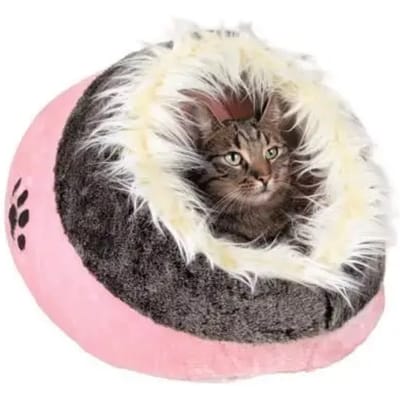 Trixie Kattenmand Iglo Minou Roze / Grijs - 36X26X41 CM