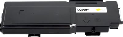 Dell 593-Bbbr - Toner Geel - 4000 pagina's - Huismerk Compatible - Geschikt voor Dell Color Laser Printer C2660dn Dell Color Laser Printer C2665dnf - D2660Y alternatief - Dell inktcartridge