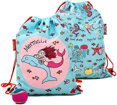 Zeemeermin / Zee dieren / Onder de zeespiegel / under the sea sporttas zwemtas trekkoord tas (activity bag) - Tyrrell Katz