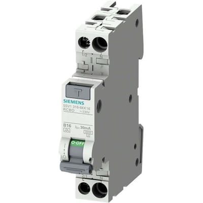 Siemens 5SV16166KK16 Aardlekschakelaar/zekeringautomaat