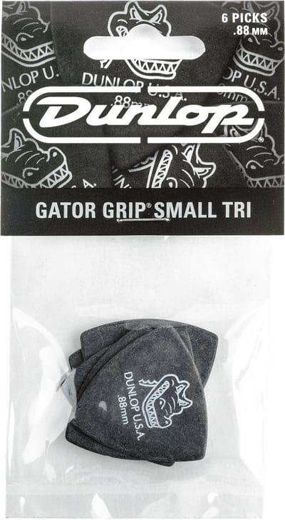 Jim Dunlop Gator Grip - Plectrums - Small Triangle - 0,88 mm - Player's Pack 6 Stuks