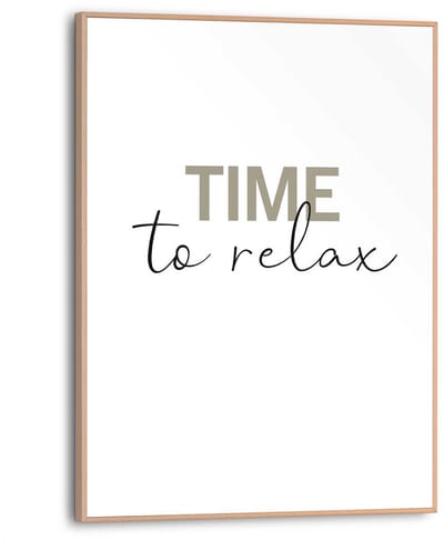 Schilderij Time to relax - 40 x 30 - Hout - REINDERS