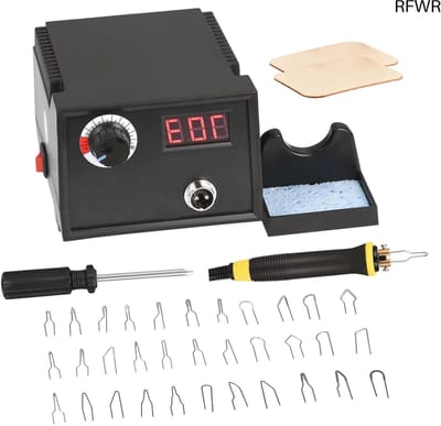 RFWR® Houtsnijset met LCD-display en instelbare temperatuur van 35-700 °C, 60 W
