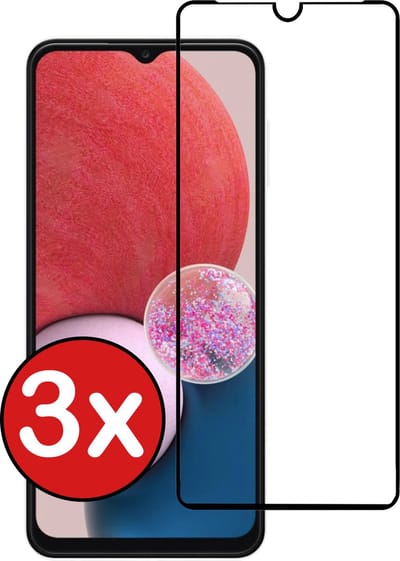 Screenprotector - 3 Stuks - Geschikt voor Samsung Galaxy A13 5G - Full Cover - Beschermglas - Gehard Glas - Tempered Glass - Screen Protector