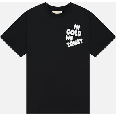 In Gold We Trust The Kush Jet Black Maat: M | Tops Outlet | Unisex | Zwart