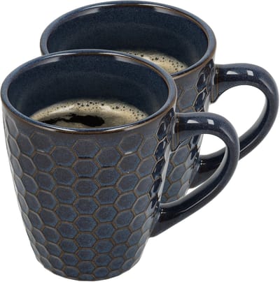 Mokken 2 Stuks – Koffiemokken met Oor – Aardewerk Cappuccino Kopjes – Koffiekopjes en Theemokken voor Koffie en Espresso