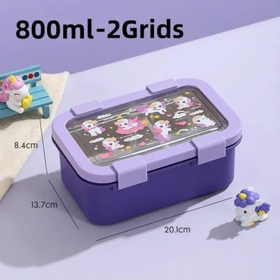 304 Roestvrij Staal Cartoon Lunchbox School Kantoorwerker Luchtdichte Bento Box Meisjes Lichte Voeding Gewichtsverlies Lunchbox Compartiment