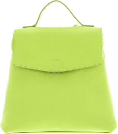 PICARD Leren Vrije tijd rugzak Rugzak Luis Backpack Lime Neongeel