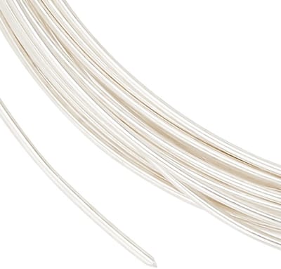 Dailygoods - 0,5 mm 24 gauge 999 Sterling Zilveren Draad - 2 m Ronde Ambachtelijke Draadrol