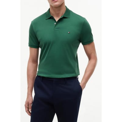 Tommy Hilfiger Liquid Cotton Regular Street Green Größe: S | Poloshirts Outlet | Herren | Grün