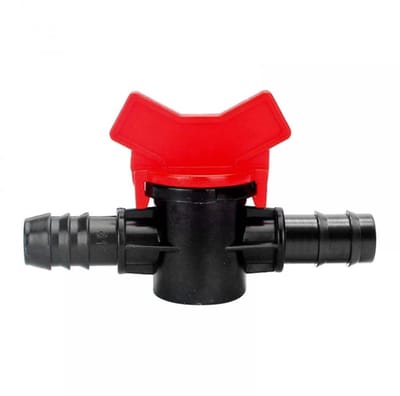 Dailygoods- Stroomregelklep Kunststof - Irrigatie-afsluitklep - Waterstroomregelventiel - Voor 12 mm/16 mm Slang - Geschikt voor Aquaria - Automatische Irrigatieset - Waterafsluiter