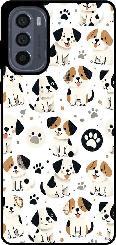 Smartphonica Telefoonhoesje Geschikt voor Motorola Moto G62 5G met honden opdruk - TPU backcover case dog design geschikt voor Motorola Moto G62 5G