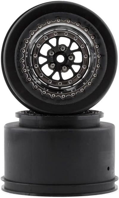 Drag Racing Achterwielen Weld Chrome Zwart voor 12mm Hex