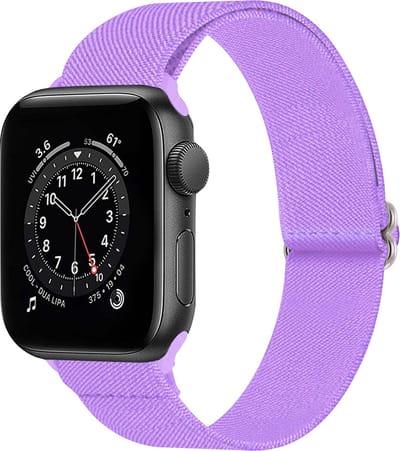 Bandje Geschikt Voor Apple Watch Bandje 38/40/41 mm Nylon Polsband Met Gesp - Horloge Bandje Geschikt Voor Apple Watch 1-8 / SE - 38/40/41 mm Bandje Stof - Lila