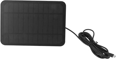 Allecto - Zonnepaneel voor buitencamera - Waterdicht - 360 graden verstelbare beugel - Zonne-energie - Compatibel met beveiligingscamera's - Ideaal...