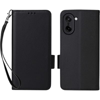 Comfycase OnePlus Nord CE5 Book Case met Koord Zwart