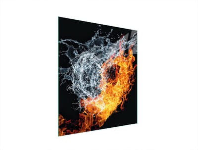 TMK ArtDeko - Serie - Glazen Snijplank - 45x52 cm - Hartvorm - Hittebestendig