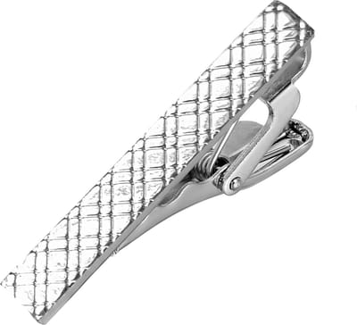 Fako Bijoux® - Dasspeld - Stropdas Clip - Tie Clip - Mini - Model Noud - 40mm - Zilverkleurig