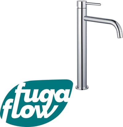 FugaFlow Eccelente Sobrado Badkamer Slim Wastafelkraan - 32.6cm - verhoogd - opbouw - chroom
