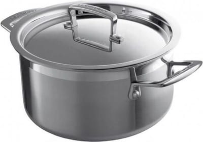 Le Creuset RVS Lage kookpan 5,3L - 24cm Zilver