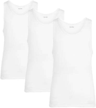 Calvin Klein tanktop, set van 3, 100, wit, heren, 3XL