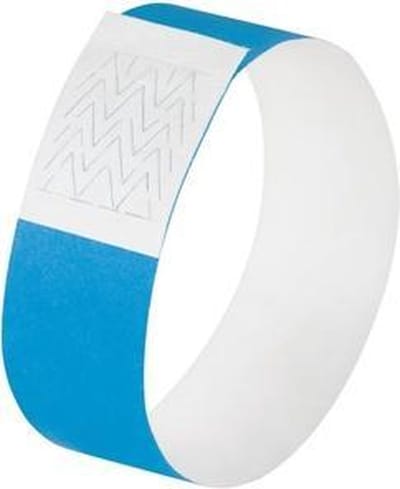 evenementenbandjes Sigel super soft, 255x25mm 520 stuks neon blauw SI-EB221