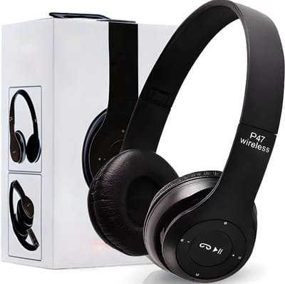 Koptelefoon - Zwart - Draadloos - Bluetooth - Bedieningspaneel - SD Kaartlezer - Bellen - met Ingebouwde Microfoon - tot 10 Meter - Telefoongesprek - Hoofdtelefoon Kinderen - Verstelbaar - Headphones - Cadeau - Oplaadbaar