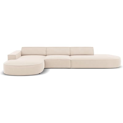 5-zits hoekbank Jodie velvet Chaise Longue links | Micadoni Limited Edition