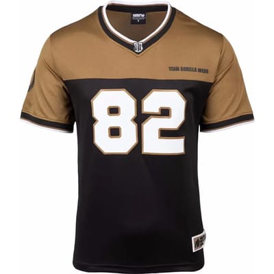 Gorilla Wear Trenton Football Jersey - Zwart/Goud - S