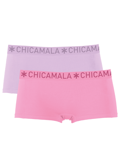 Chicamala – Boxershort Meisjes – 2 Pack – Normale Lengte – Onderbroek Meisjes – Lingerie – Ondergoed – Kleding – 95% Katoen – Meisjeskleding
