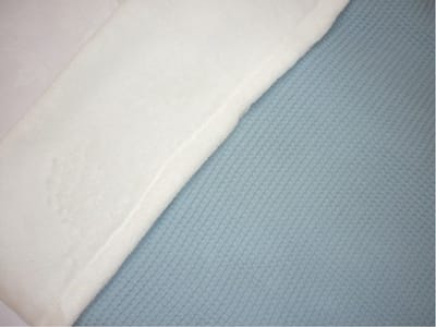 Oogappel Wafelstof Teddy Ledikantdeken Licht Blauw -Blauw