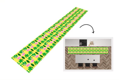Keukenloper - Loper keuken - Flamingo - Planten - Dieren - Patroon - 300x50 cm - Keukenloper vinyl
