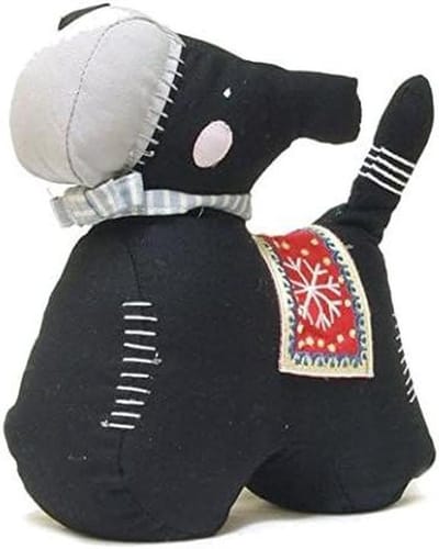 Honden Deurstopper - Deurmat Hond - Tochtvrij Huis - Verzwaarde Stof - 25 cm - Zwart
